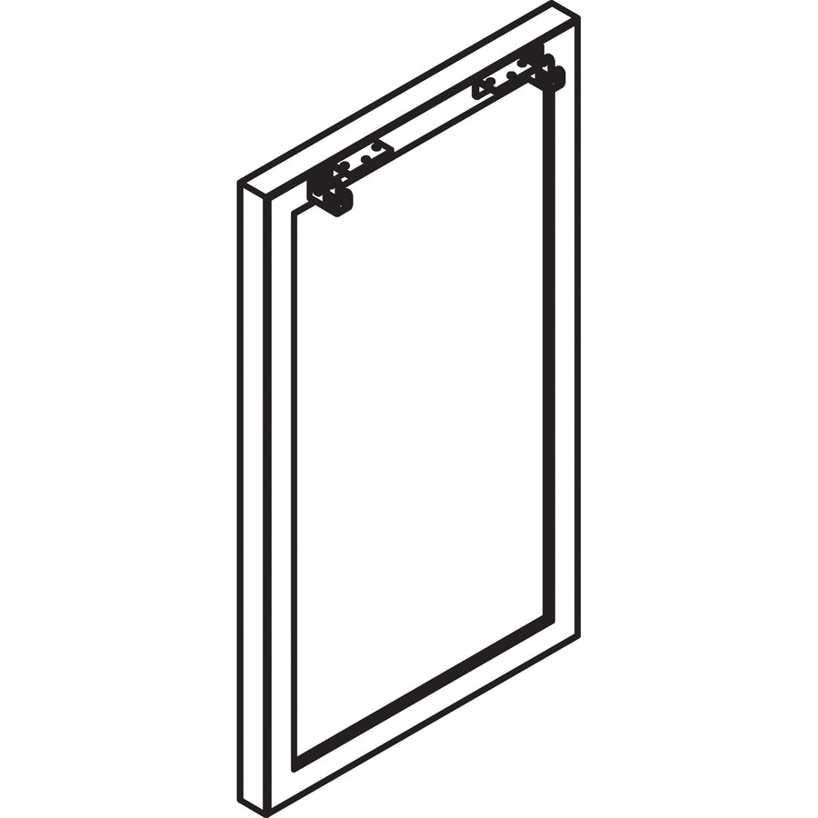 Image of Lorell Side Leg Frame, f/Standing Height, 23-1/4"x40-3/8", Silver