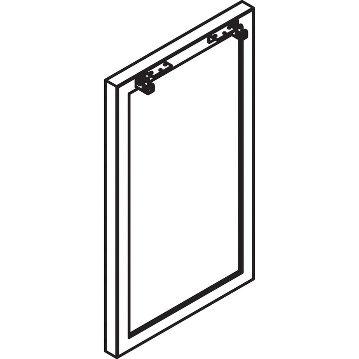 Image of Lorell Side Leg Frame, f/Standing Height, 23-1/4"x40-3/8", Silver