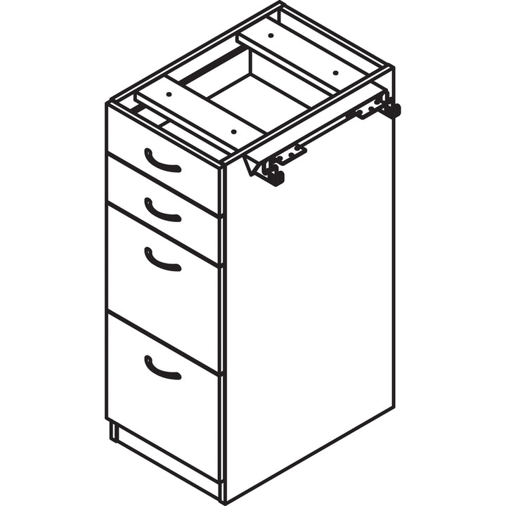 Image of Lorell 16210 Relevance Series 4-Drawer File Cabinet