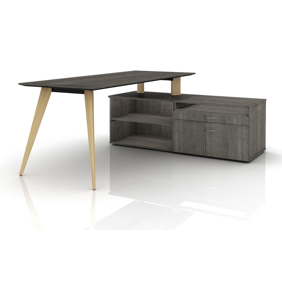 Image of Lorell Storage Cabinet Credenza, w/No Door, 29-1/2"x22"x23-1/8",CCL