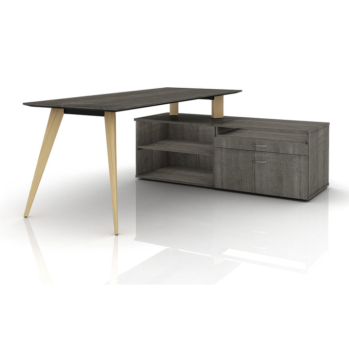 Image of Lorell Storage Cabinet Credenza, w/No Door, 29-1/2"x22"x23-1/8",CCL