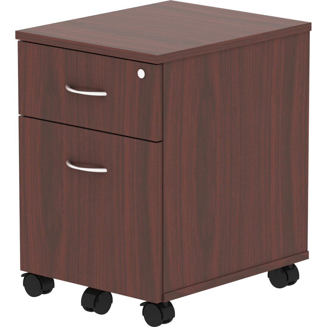 Image of Lorell Pedestal, Mobile, B/F, 15-3/4"x19-7/8"x22-7/8", Mahogany