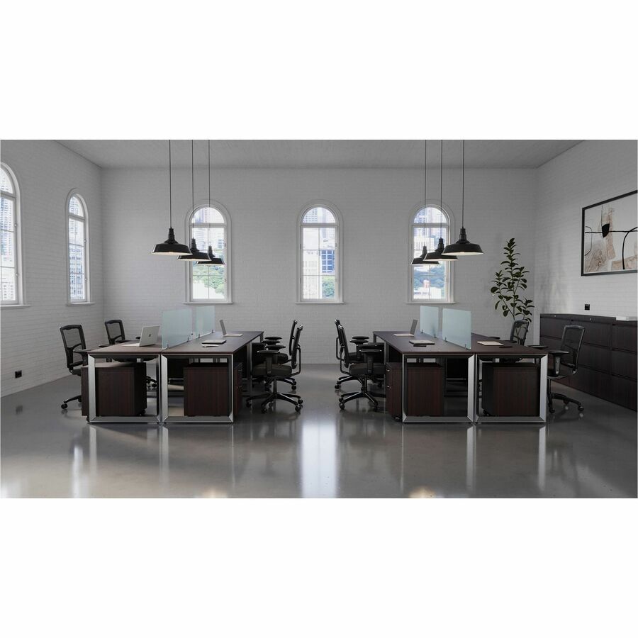 Image of Lorell Pedestal, Mobile, B/F, 15-3/4"x19-7/8"x22-7/8", Mahogany