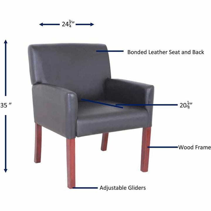 Image of Lorell 20027 Full-sided Upholstered Arms Guest Chair