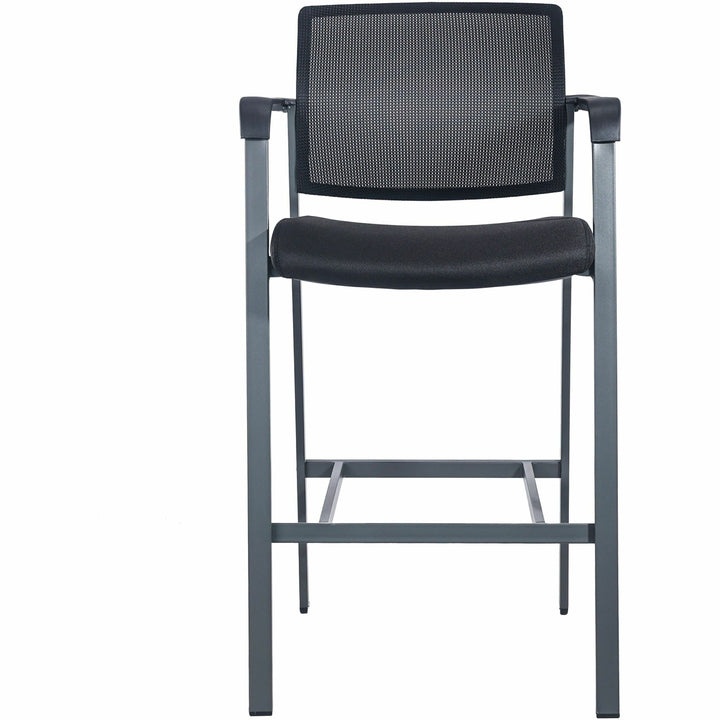 Image of Lorell Stool, f/Guests, Mesh Back, 23-5/8"x22-78"x42-7/8", Black