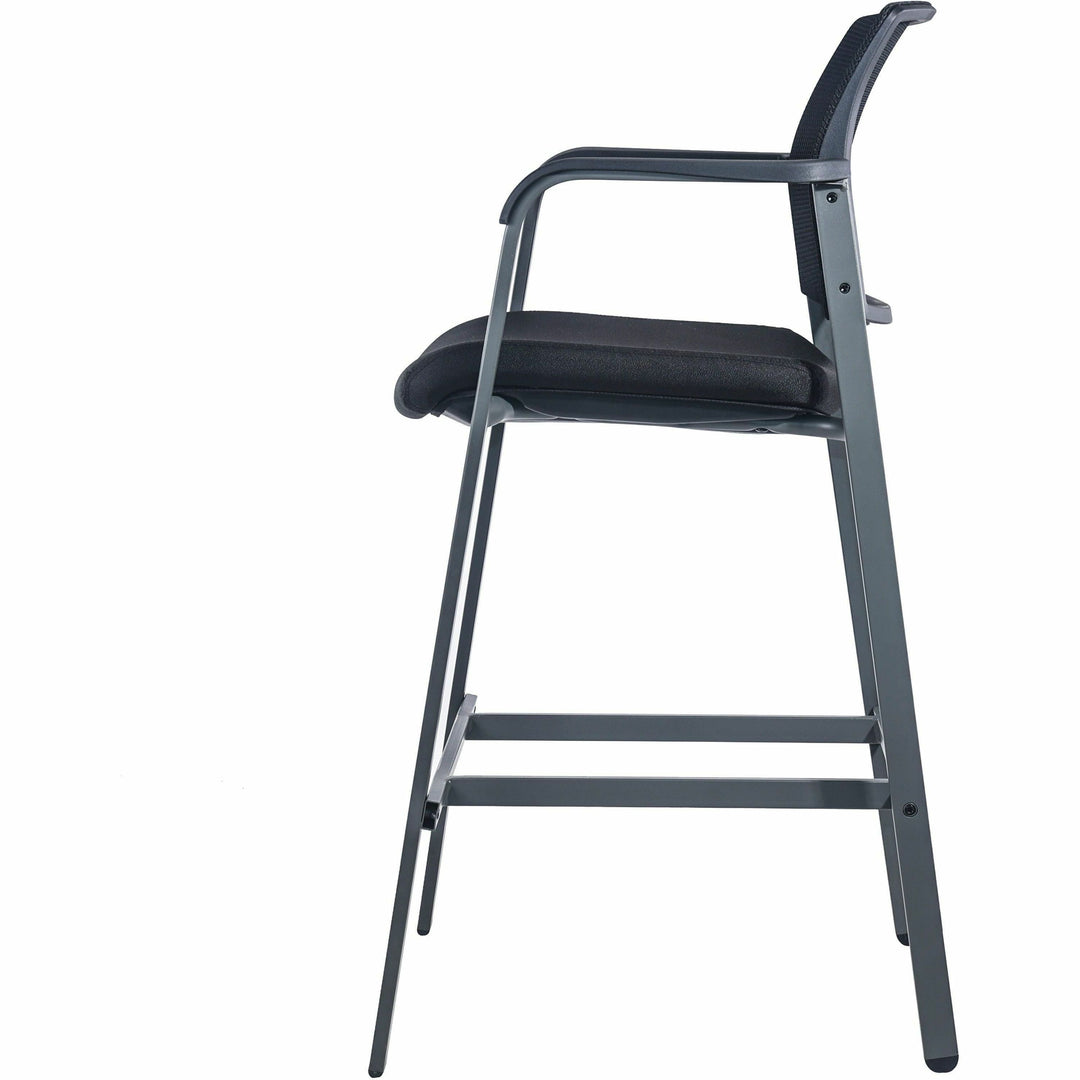 Image of Lorell Stool, f/Guests, Mesh Back, 23-5/8"x22-78"x42-7/8", Black
