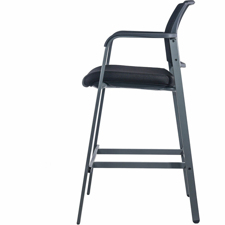 Image of Lorell Stool, f/Guests, Mesh Back, 23-5/8"x22-78"x42-7/8", Black