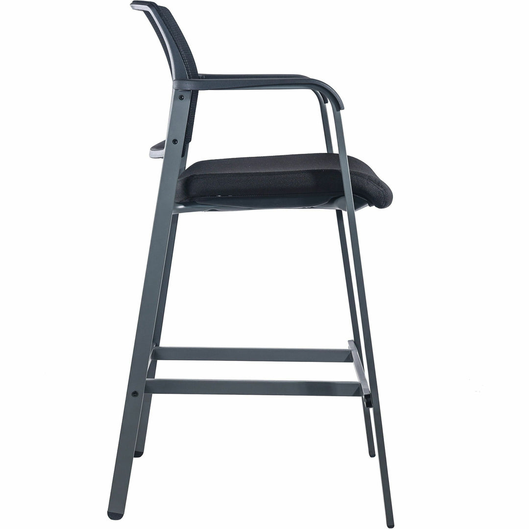 Image of Lorell Stool, f/Guests, Mesh Back, 23-5/8"x22-78"x42-7/8", Black