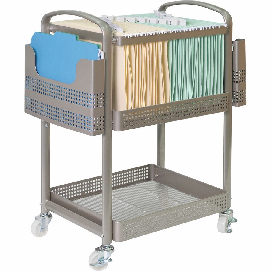 Image of Lorell Mobile File Cart, Heavy-Duty, 22-2/5"Wx12-1/2"Lx25-1/4"H, SR