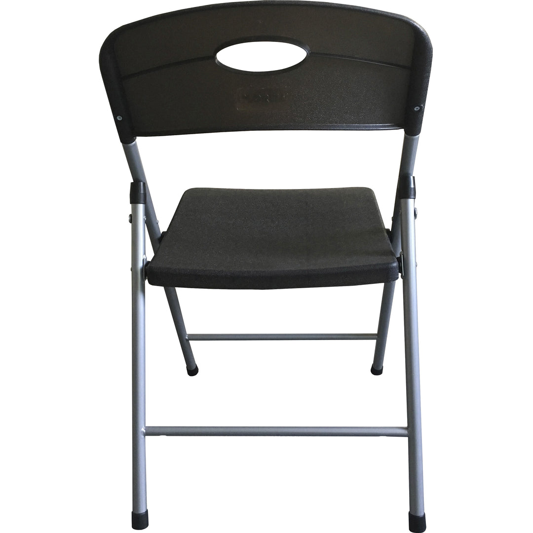 Image of Lorell Chairs,Folding,225 lb Cap,19-3/4"x18-1/4"x31",4/CT,Smoke