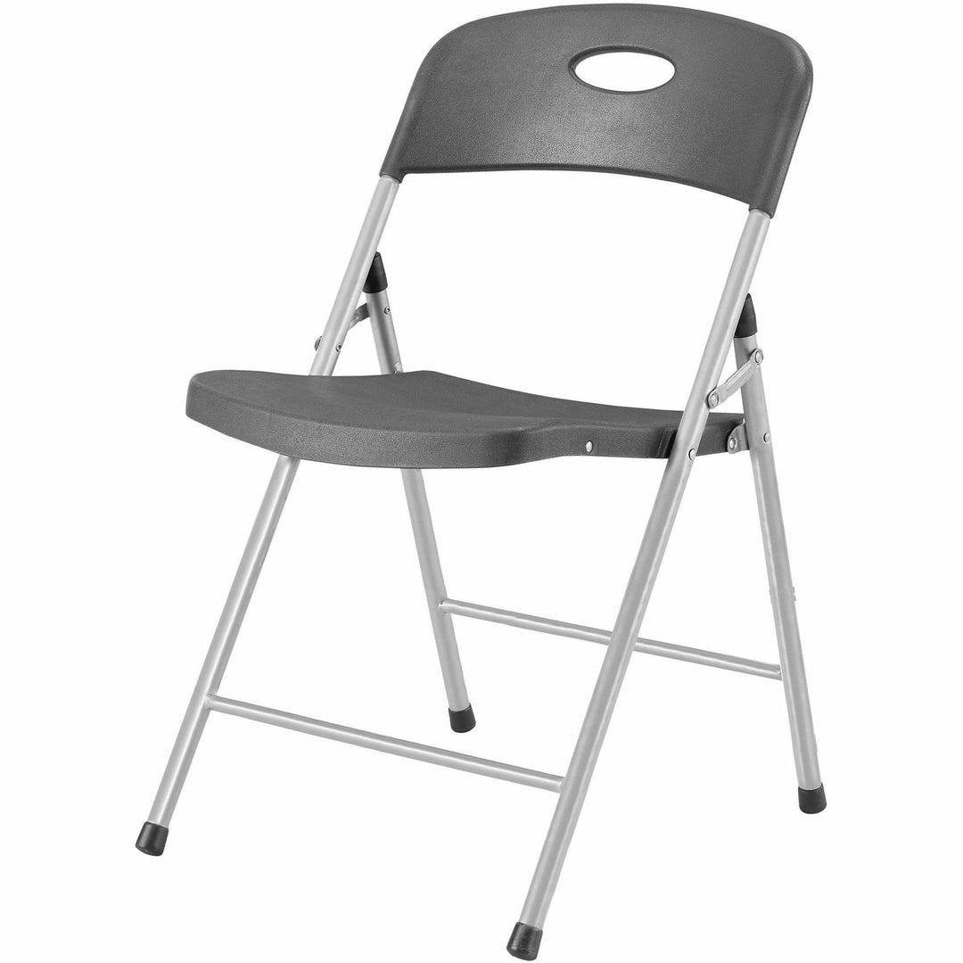Image of Lorell Chairs,Folding,225 lb Cap,19-3/4"x18-1/4"x31",4/CT,Smoke