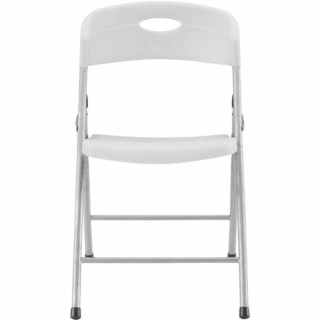 Image of Lorell Chairs,Folding,225 lb Cap,19-3/4"x18-1/4"x31",4/CT,Clear