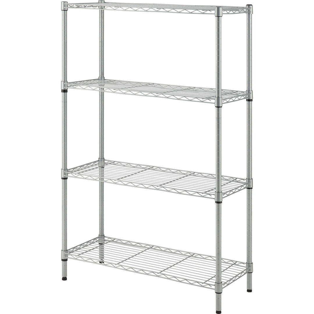 Image of Lorell Wire Shelving, 4-shelf, Light-duty, 36"Wx14"Dx54"H, Silver