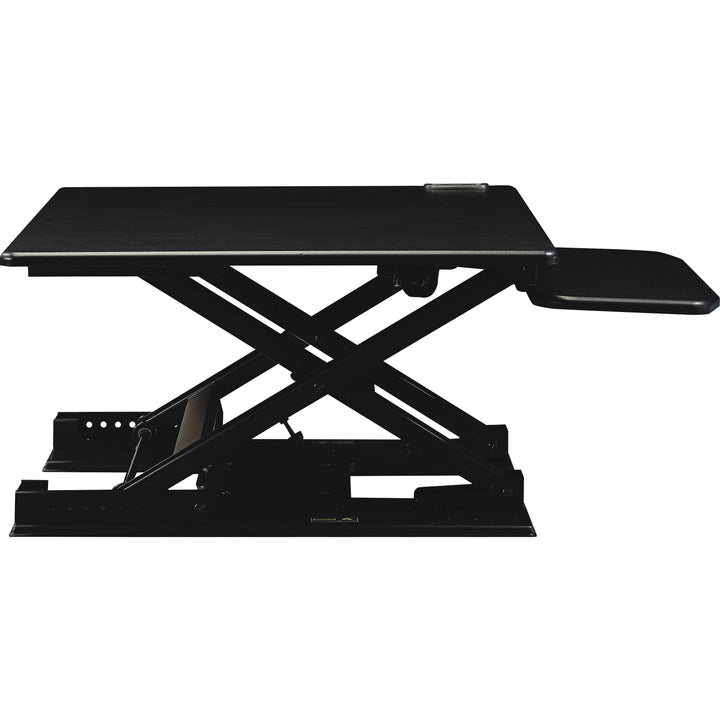 Image of Lorell Desk Riser, Electric, 28-3/4"x35-3/4"x5-1/4"-17-1/8", Black