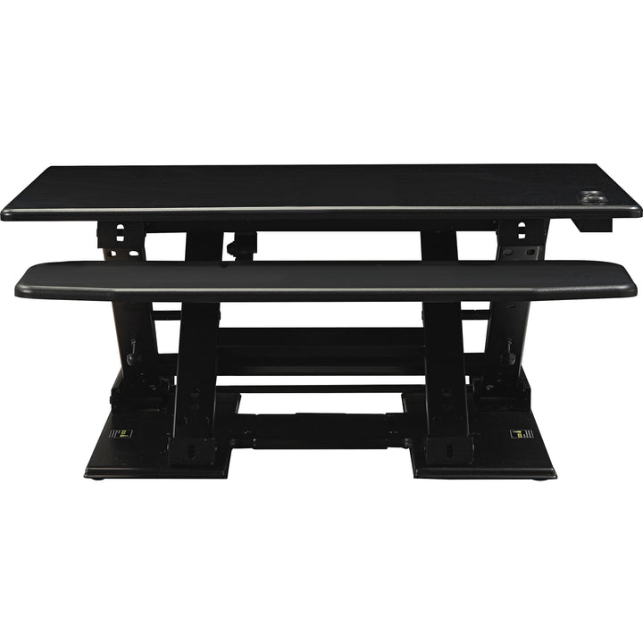 Image of Lorell Desk Riser, Electric, 28-3/4"x35-3/4"x5-1/4"-17-1/8", Black
