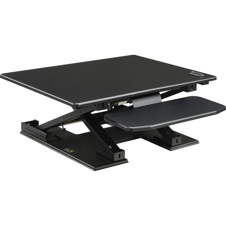 Image of Lorell Desk Riser, Electric, 28-3/4"x35-3/4"x5-1/4"-17-1/8", Black