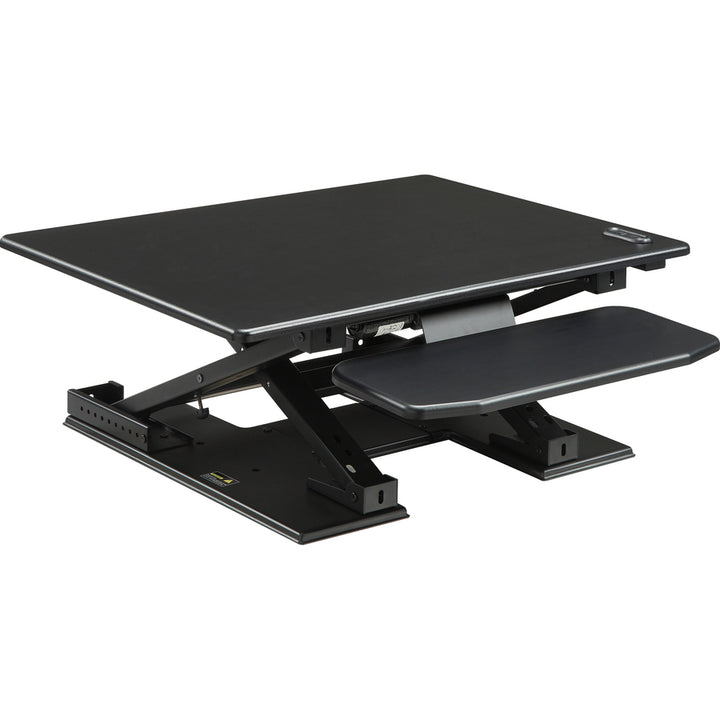 Image of Lorell Desk Riser, Electric, 28-3/4"x35-3/4"x5-1/4"-17-1/8", Black