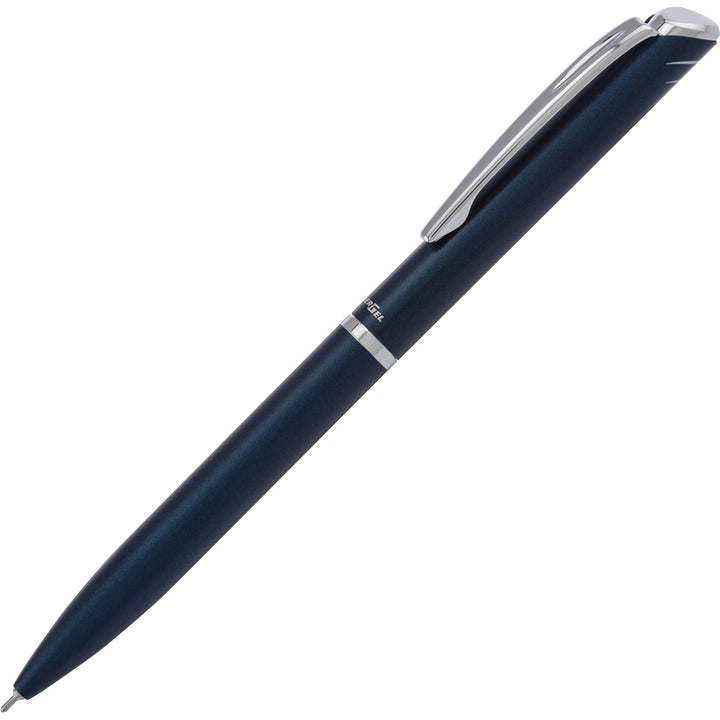 Image of Pentel® Gel Pen, Refillable, 0.7mm, Black Ink/Blue Barrel