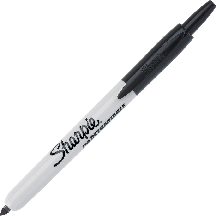 Image of Sharpie 1926876 Fine Point Retractable Markers, Retractable, Black Ink, 36 / Box
