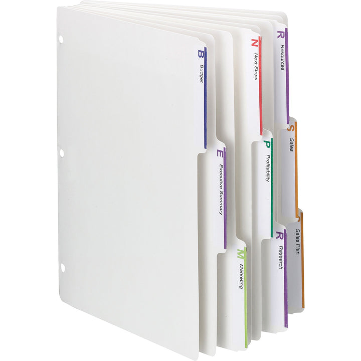 Image of Smead Index Dividers, 1/3-cut Tab, 8-1/2"x11", 25 Sets/BX, WE