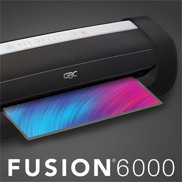 Image of GBC® Fusion Plus 6000l Thermal Pouch Laminator, Four Rollers, 12" Max Document Width, 10 Mil Max Document Thickness