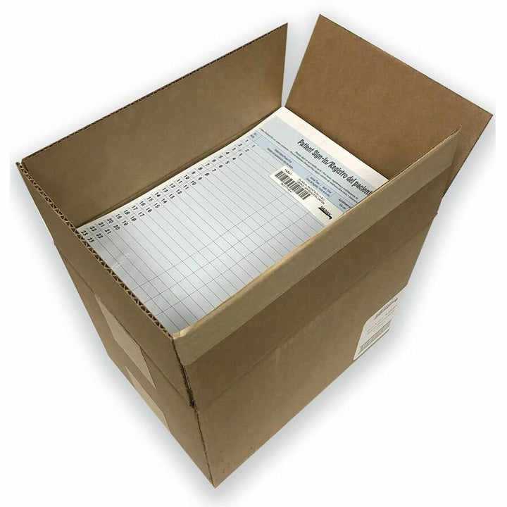 Image of Tabbies® Hipaa Labels, Patient Sign-In, 8.5 X 11, Blue, 23/sheet, 125 Sheets/pack