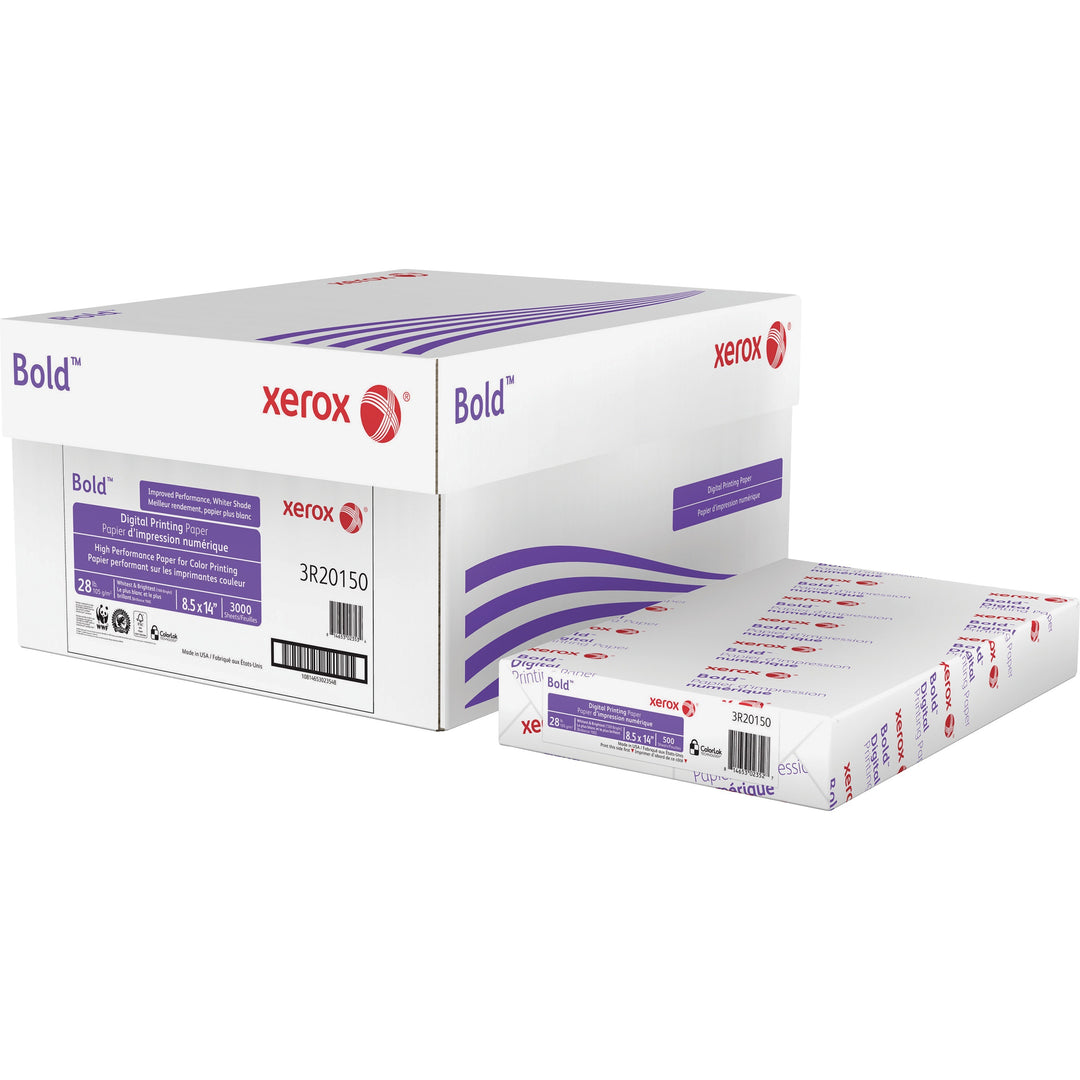 Image of Xerox® Copy/Printer Paper,100 GE/114 ISO,28Lb,8-1/2"x14",500/RM,WE