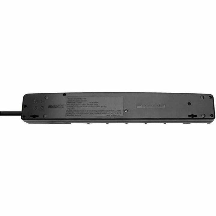 Image of Tripp Lite by Eaton Surge Protector, 7-Outlet, 6' Cord, 3-2/5"Wx15"Dx1-2/5"H, BK