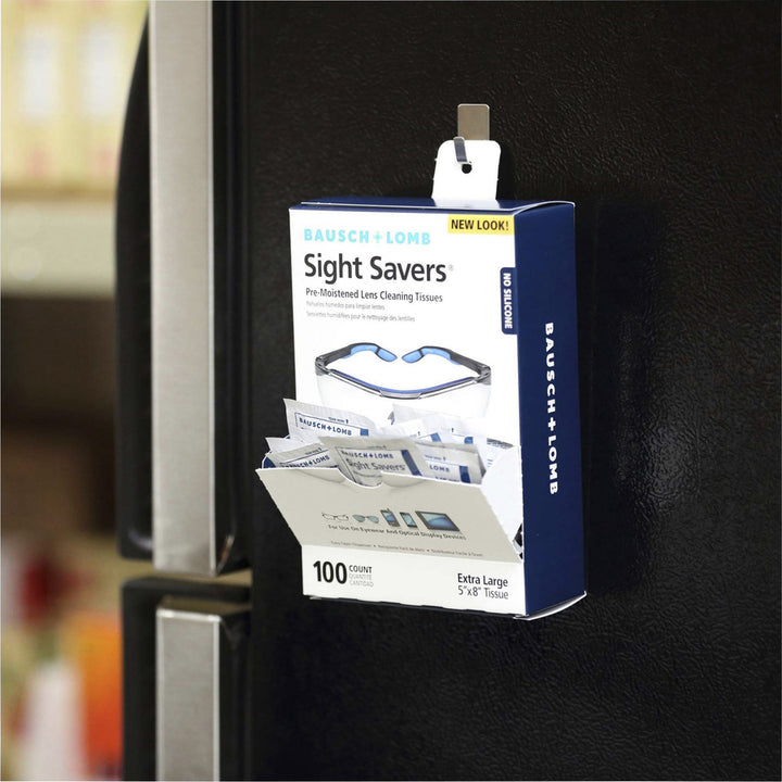 Image of Bausch & Lomb Lens Cleaning Tissues, Pre-Moistened, 5"x8", 100/BX,2BX/BD