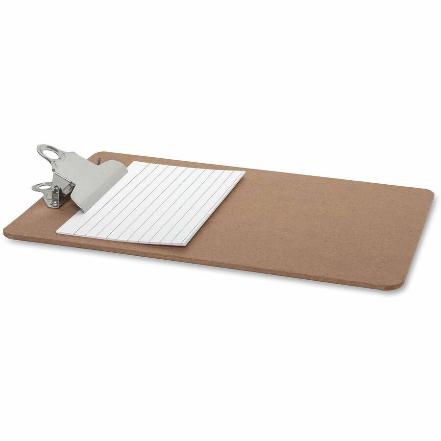Image of Business Source Clipboards, w/ Standard Metal Clip, 6"x9", 12/BX, Brown