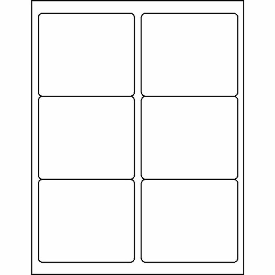 Image of Business Source Mailing Labels, Laser/Inkjet, 3-1/3"x4",600/PK,5PK/CT,WE