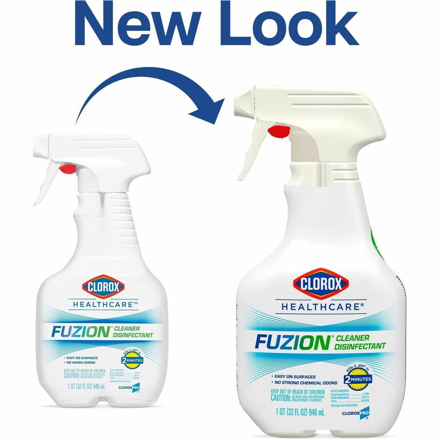 Image of Clorox® Disinfectant Cleaner, Fuzion, Low Odor, 32 oz, 9/CT