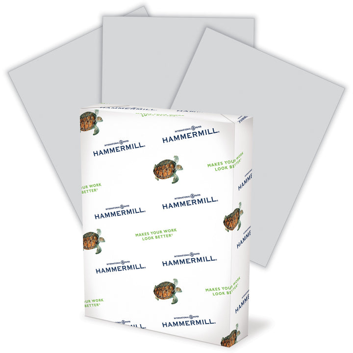 Image of Hammermill® Colors Print Paper, 20 lb Bond Weight, 8.5 x 11, Gray, 500 Sheets/Ream, 10 Reams/Carton