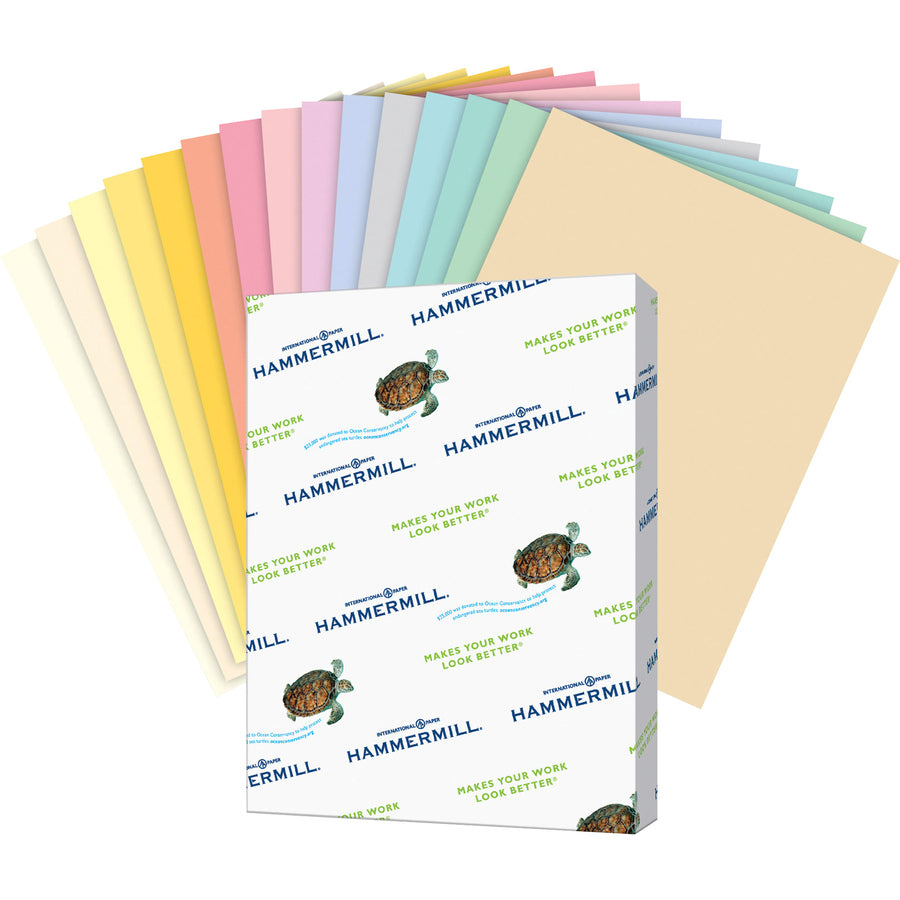 Image of Hammermill® Colors Print Paper, 20 lb Bond Weight, 8.5 x 11, Gray, 500 Sheets/Ream, 10 Reams/Carton