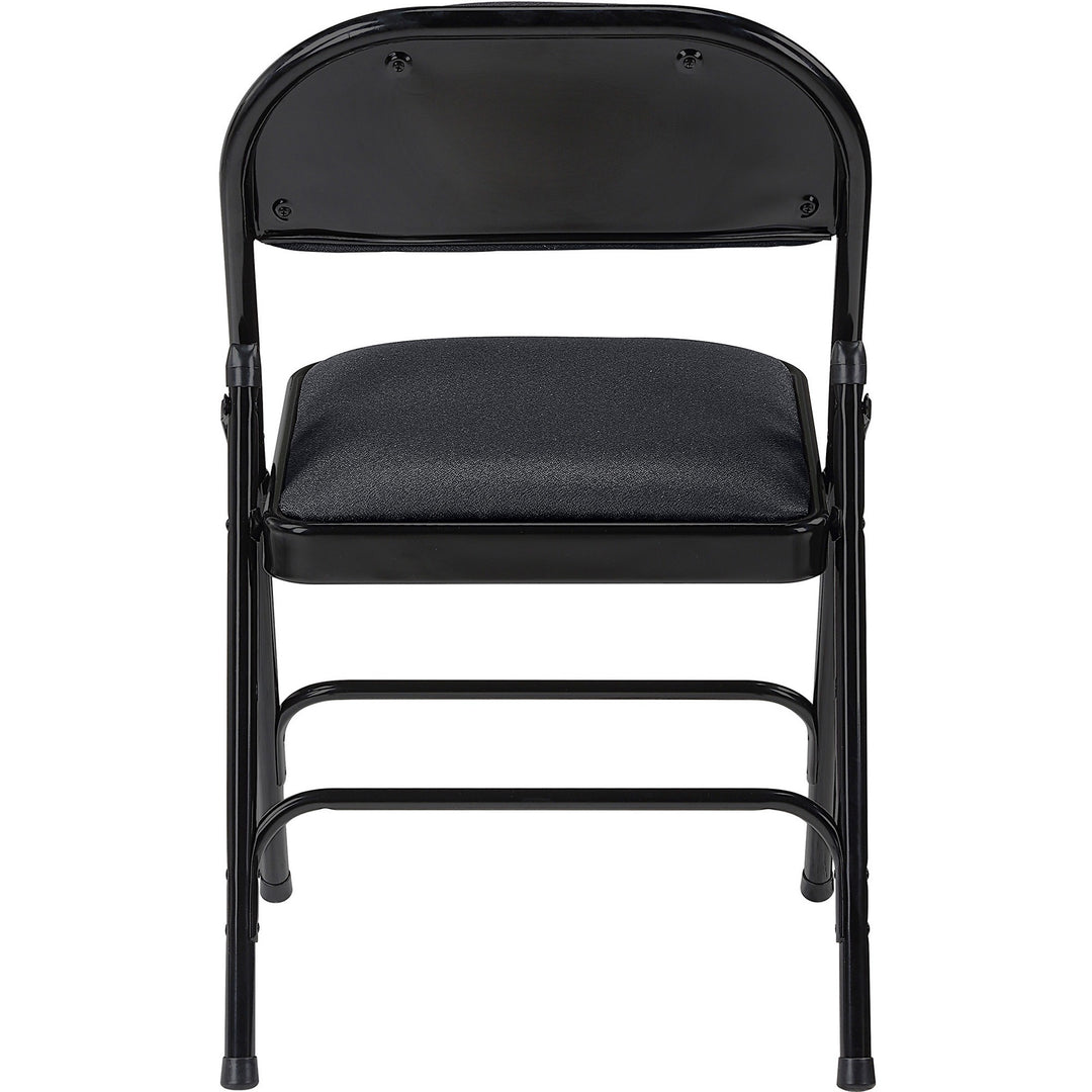 Image of Lorell Chairs,Folding,225 lb Cap,18-3/8"x19-1/4"x29-5/8",4/CT,Black