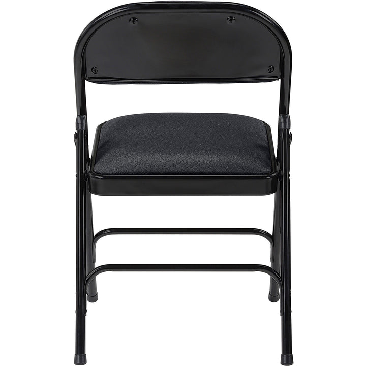 Image of Lorell Chairs,Folding,225 lb Cap,18-3/8"x19-1/4"x29-5/8",4/CT,Black