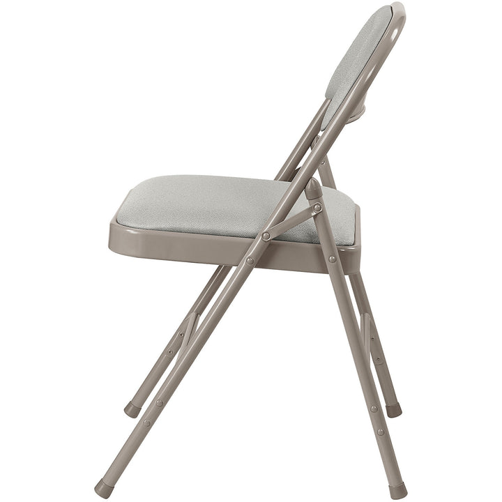 Image of Lorell Chairs,Folding,225 lb Cap,18-3/8"x19-1/4"x29-5/8",4/CT,Beige