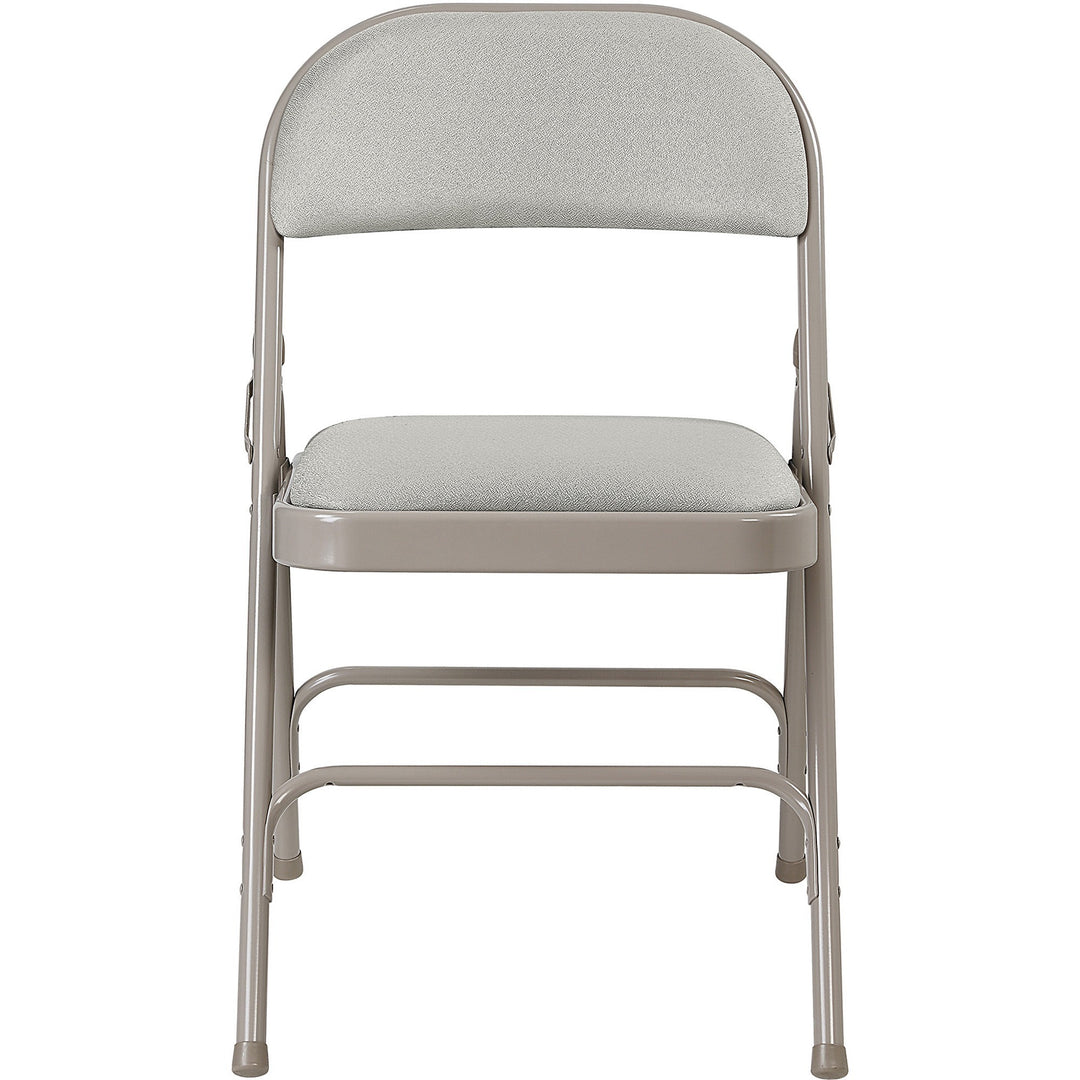 Image of Lorell Chairs,Folding,225 lb Cap,18-3/8"x19-1/4"x29-5/8",4/CT,Beige
