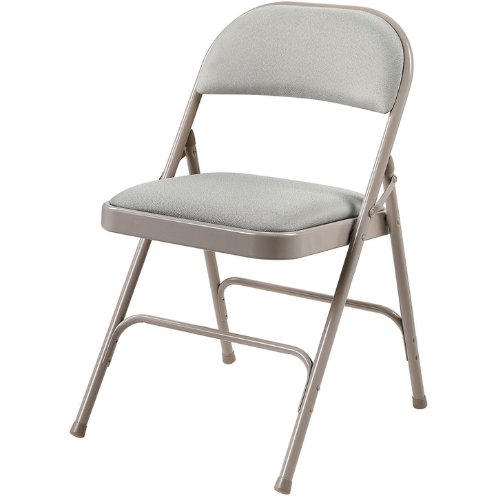 Image of Lorell Chairs,Folding,225 lb Cap,18-3/8"x19-1/4"x29-5/8",4/CT,Beige