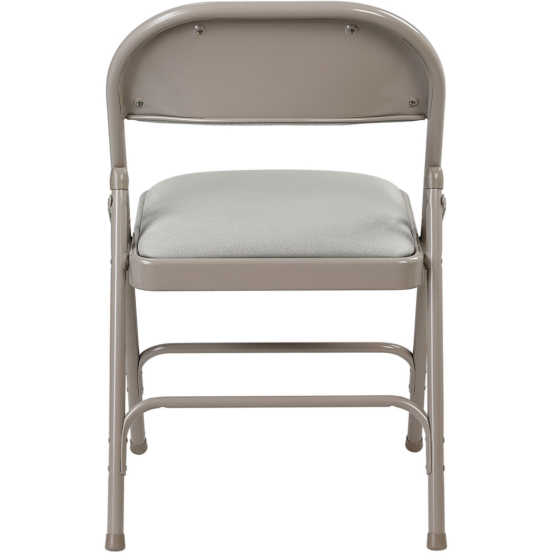 Image of Lorell Chairs,Folding,225 lb Cap,18-3/8"x19-1/4"x29-5/8",4/CT,Beige