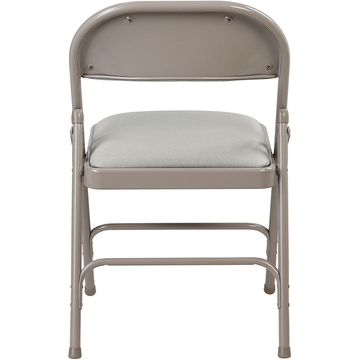 Image of Lorell Chairs,Folding,225 lb Cap,18-3/8"x19-1/4"x29-5/8",4/CT,Beige