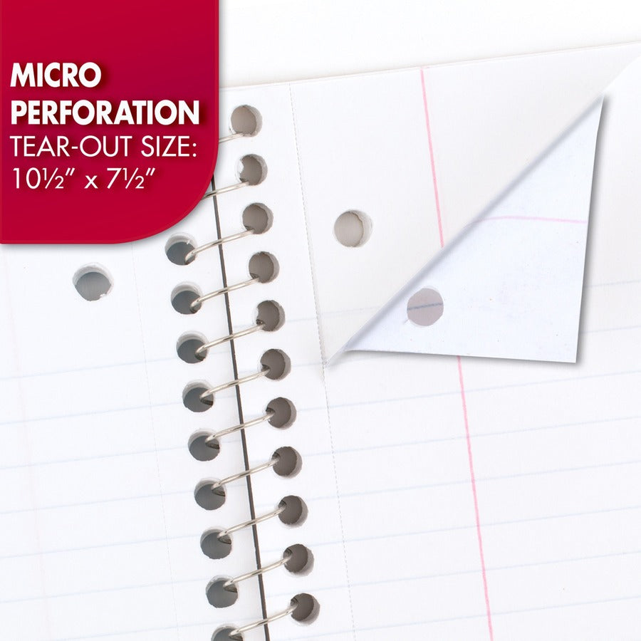 Image of Mead® Notebooks,1-Subject,Wide Rule,70 Sht,10-1/2"x8", 6/BD, AST