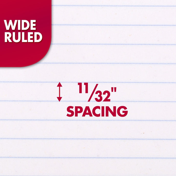 Image of Mead® Notebooks,1-Subject,Wide Rule,70 Sht,10-1/2"x8", 6/BD, AST
