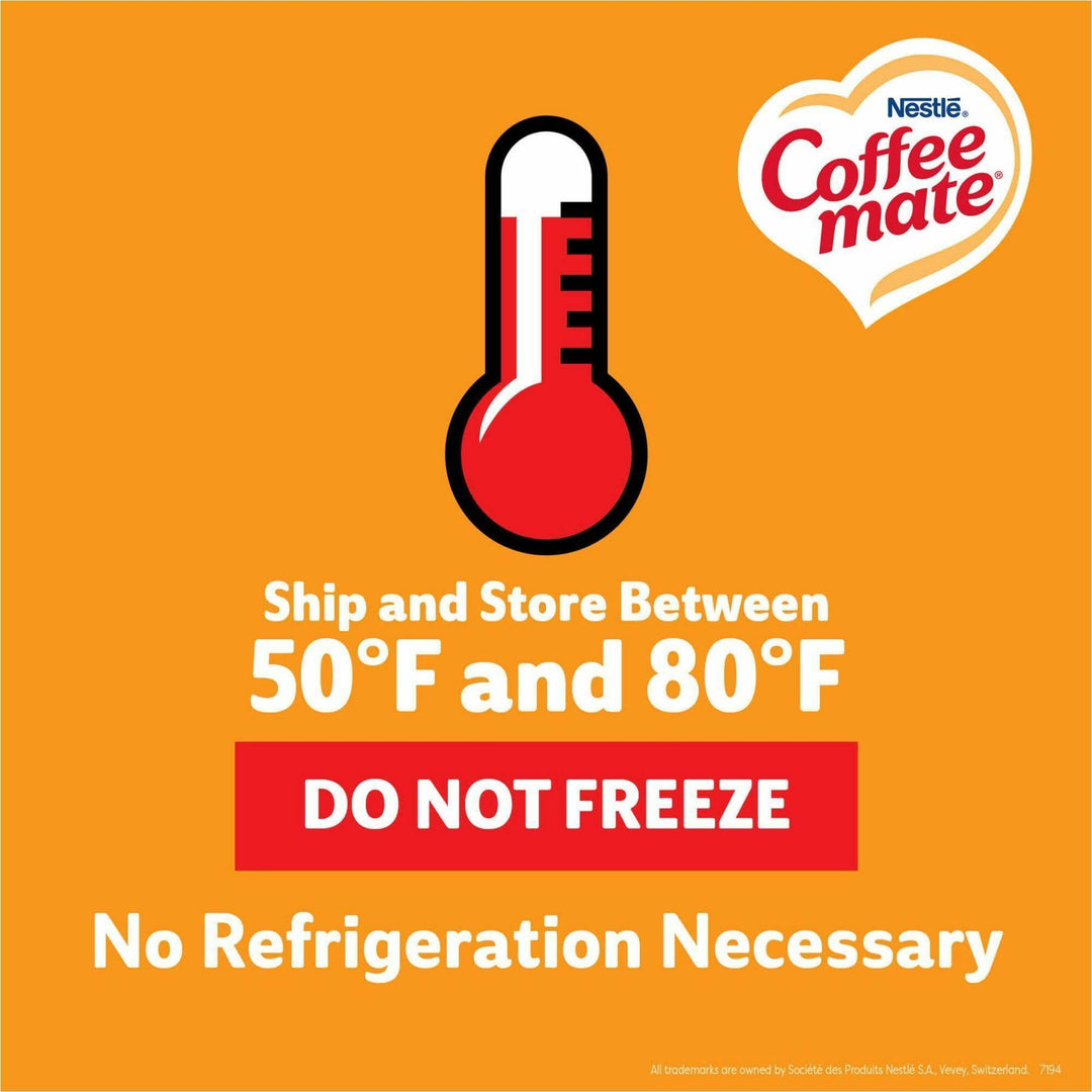 Image of Coffee mate 75520CT Pumpkin Spice Nondairy Liquid Creamer Singles, Pumpkin Spice Flavor, 0.38 fl oz (11 mL), 200 Serving, 50/Box, 4 / Carton