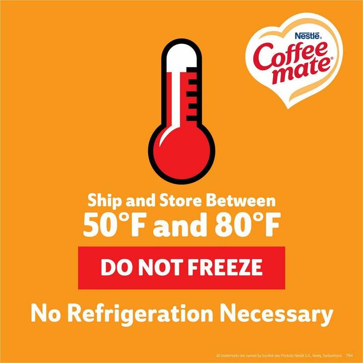 Image of Coffee mate 75520CT Pumpkin Spice Nondairy Liquid Creamer Singles, Pumpkin Spice Flavor, 0.38 fl oz (11 mL), 200 Serving, 50/Box, 4 / Carton