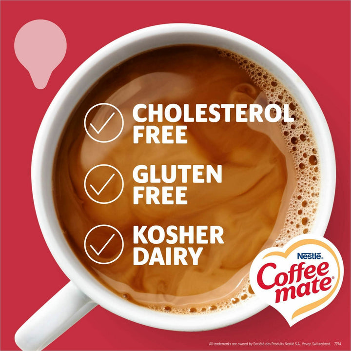 Image of Coffee mate 76060CT Peppermint Mocha Nondairy Liquid Creamer Singles, Peppermint Mocha Flavor, 0.38 fl oz (11 mL), 200 Serving, 50/Box, 4 / Carton