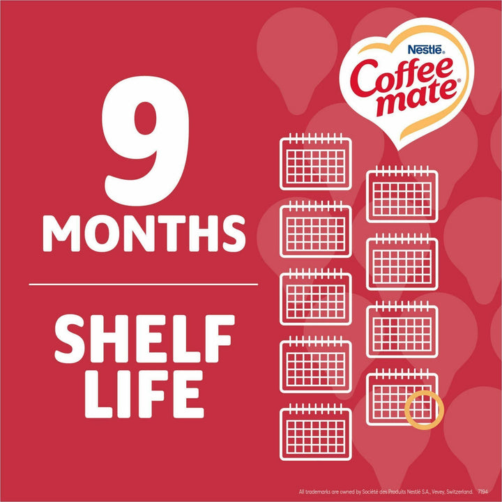 Image of Coffee mate 76060CT Peppermint Mocha Nondairy Liquid Creamer Singles, Peppermint Mocha Flavor, 0.38 fl oz (11 mL), 200 Serving, 50/Box, 4 / Carton
