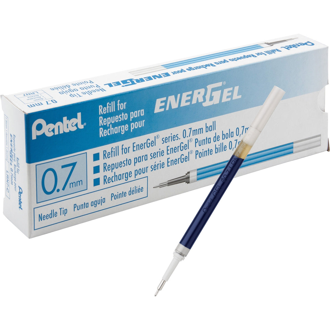 Image of Pentel® Gel Pen Refills, f/EnerGel, 0.7mm, Needle Tip, 12/BX, BE Ink
