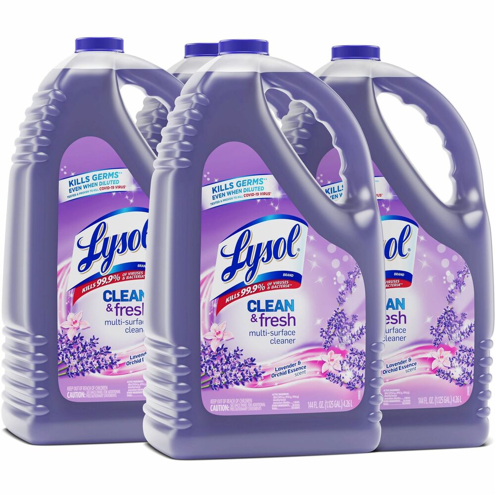Image of Reckitt Benckiser Cleaner, Multisurface, Lavender/Orchid, 144 fl oz, 4/CT, PE