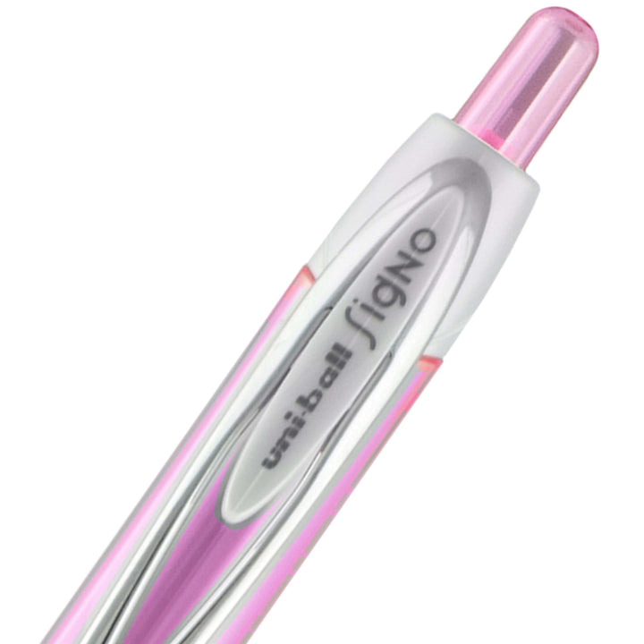 Image of uniball® Gel Pens, Super Ink, 0.7mm, 12/BX, Pink Ribbon Barrel/BK Ink